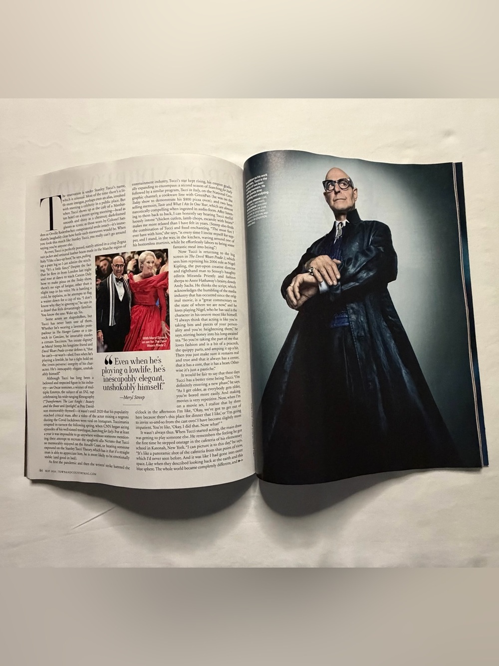 Town & Country Stanley Tucci “ That’s All “ Issue May 2026 Magazine - Picture 4 of 7